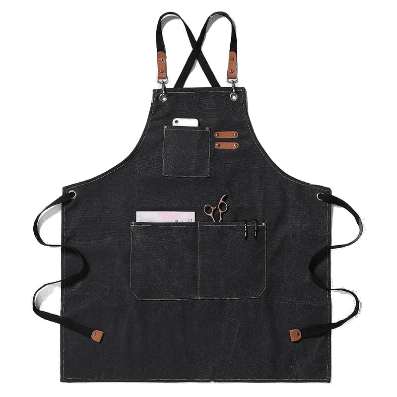 Rich Off Blends Waxed Canvas Barber Apron